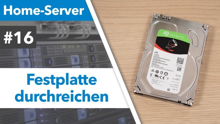 Proxmox Festplatte an VM und LXC durchreichen HDD Passthrough – Home Server selbst bauen TEIL 16