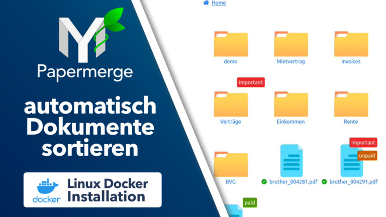 Papermerge – automatisch Dokumente & Scans sortieren mit OCR Texterkennung